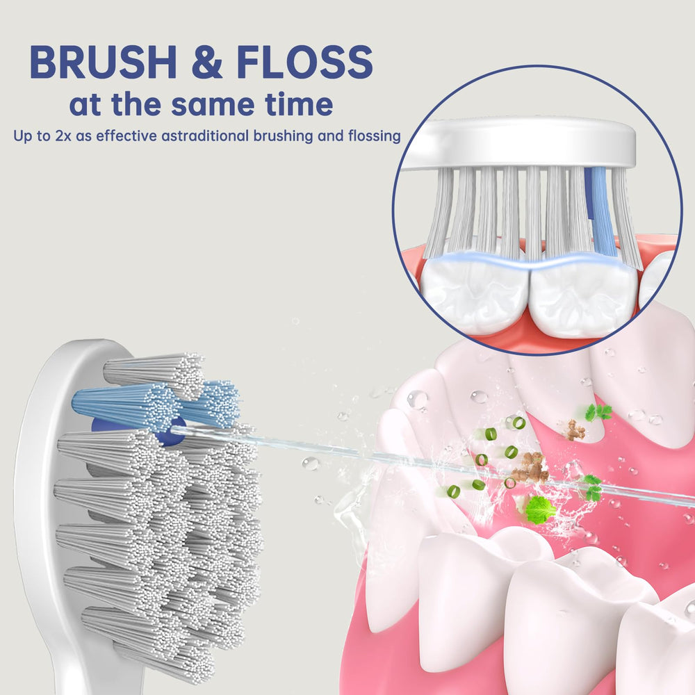 DuPont bristles close-up on Waterpik replacement head