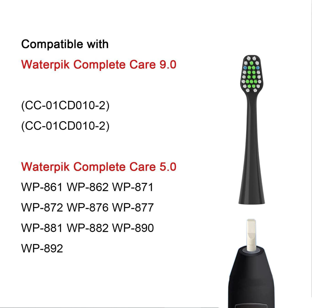 Waterpik Complete Care 5.0 WP-862 replacement heads (8-pack) by Pisonicleara