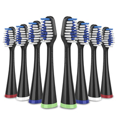 STRB-8WB replacement brush heads 8-pack in black for Waterpik Complete Care 9.0/5.0