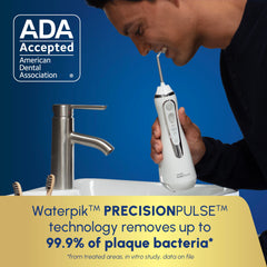 Right angle view of Waterpik Cordless Advanced 2.0 WP-580