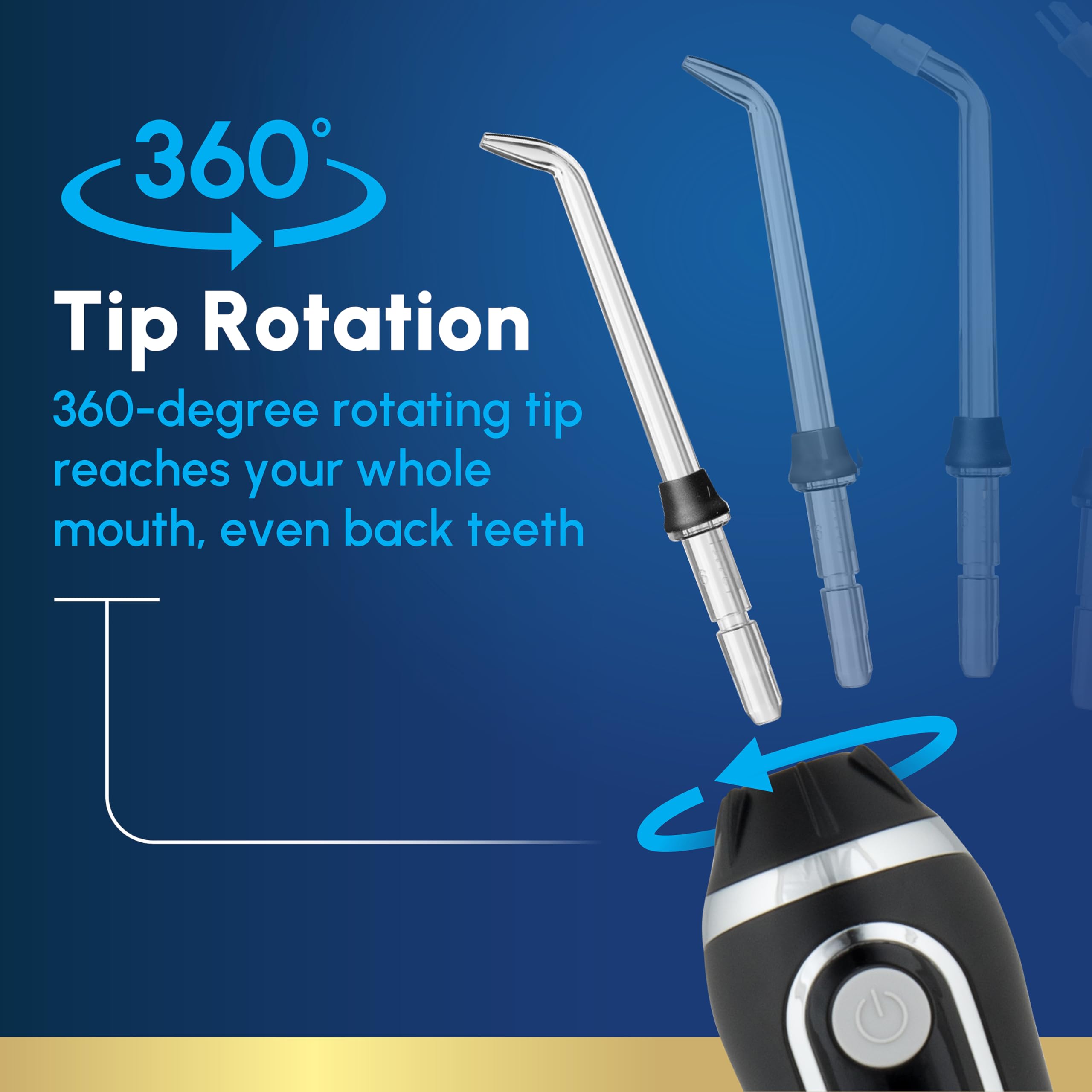 Recharge indicator and magnetic USB charger for Waterpik Cordless Advanced 2.0 WP-582