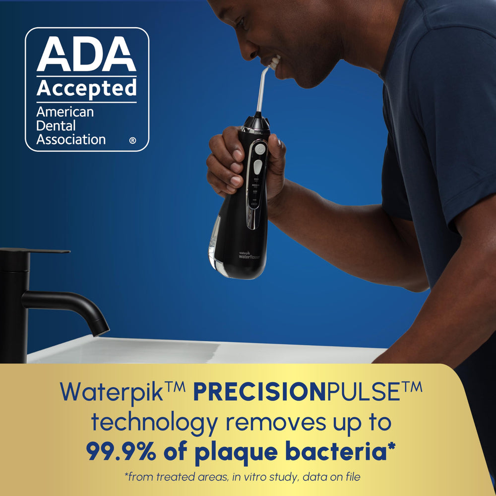 Waterpik Cordless Advanced 2.0 WP-582 in use
