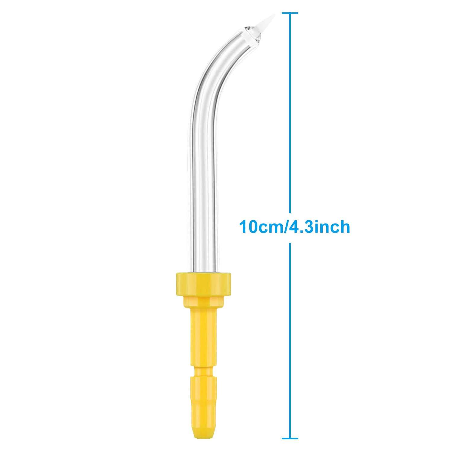 Close-up of Waterpik replacement jet tips in a six-pack