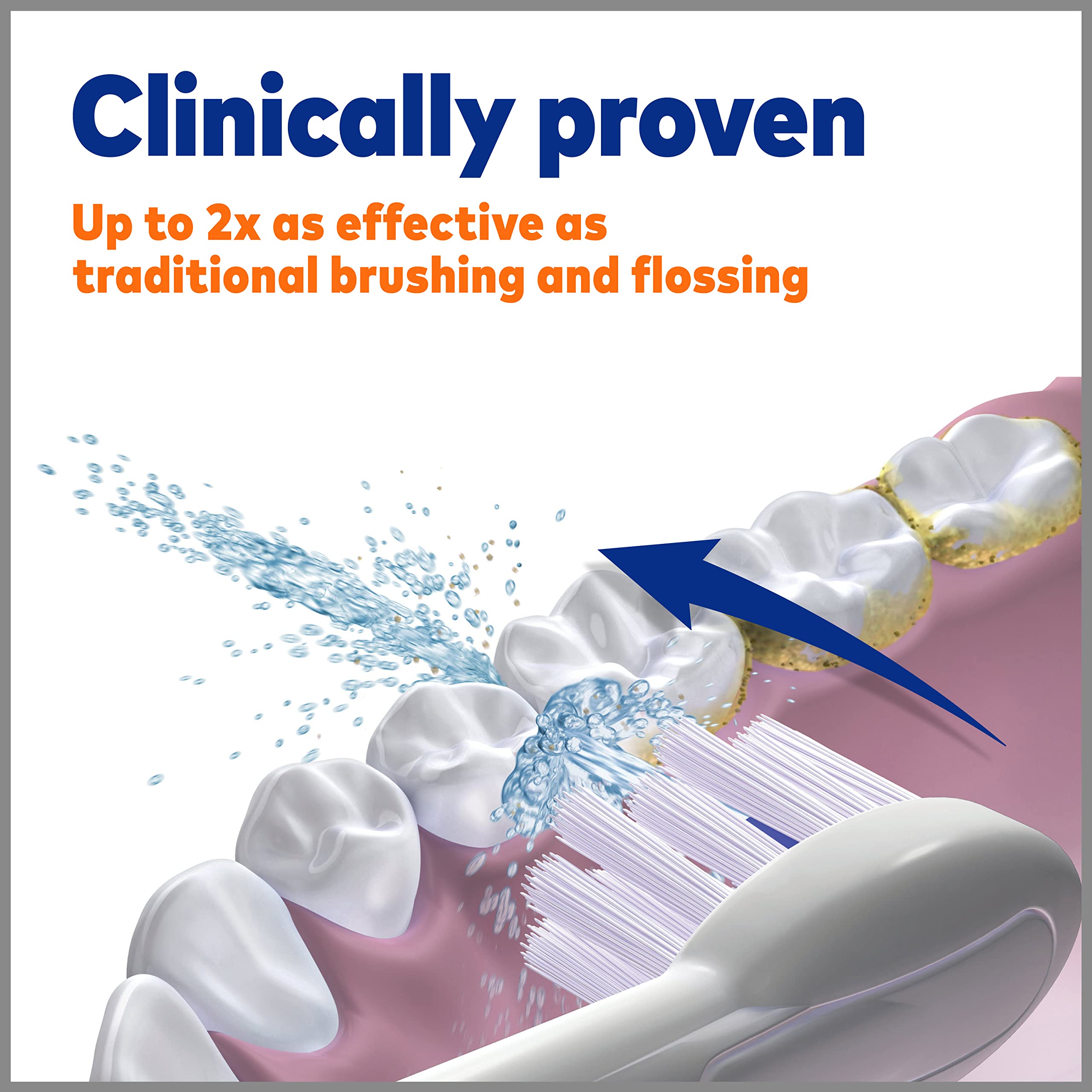 Flossing technology built into Waterpik Sonic-Fusion brush head