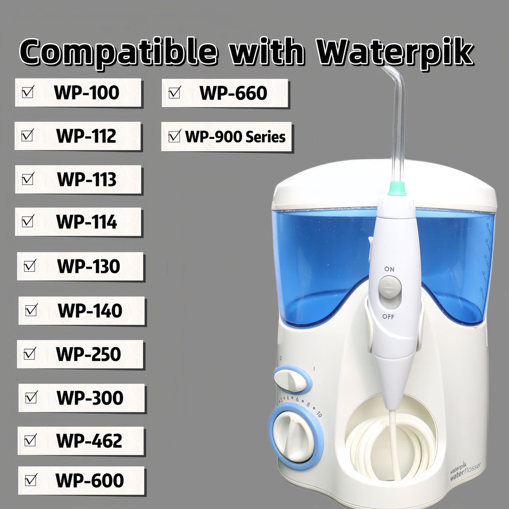 Waterpik replacement hose and handle compatible with WP-100, WP-110, WP-130