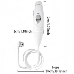 Slide switch design for off position and easy nozzle replacement