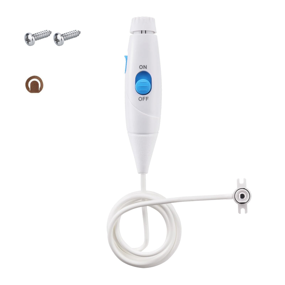 Replacement hose and plastic handle compatible with Waterpik WP-series (WP-100, WP-300, WP-660, WP-900) close-up