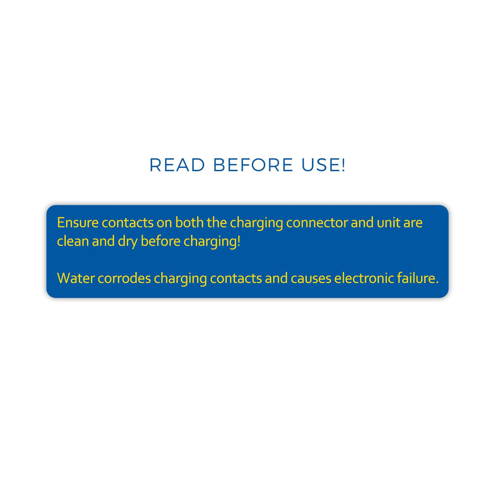 Waterpik ION charger cable compatible with WF-12CD020-1 / WF-12CD022-4 (white)