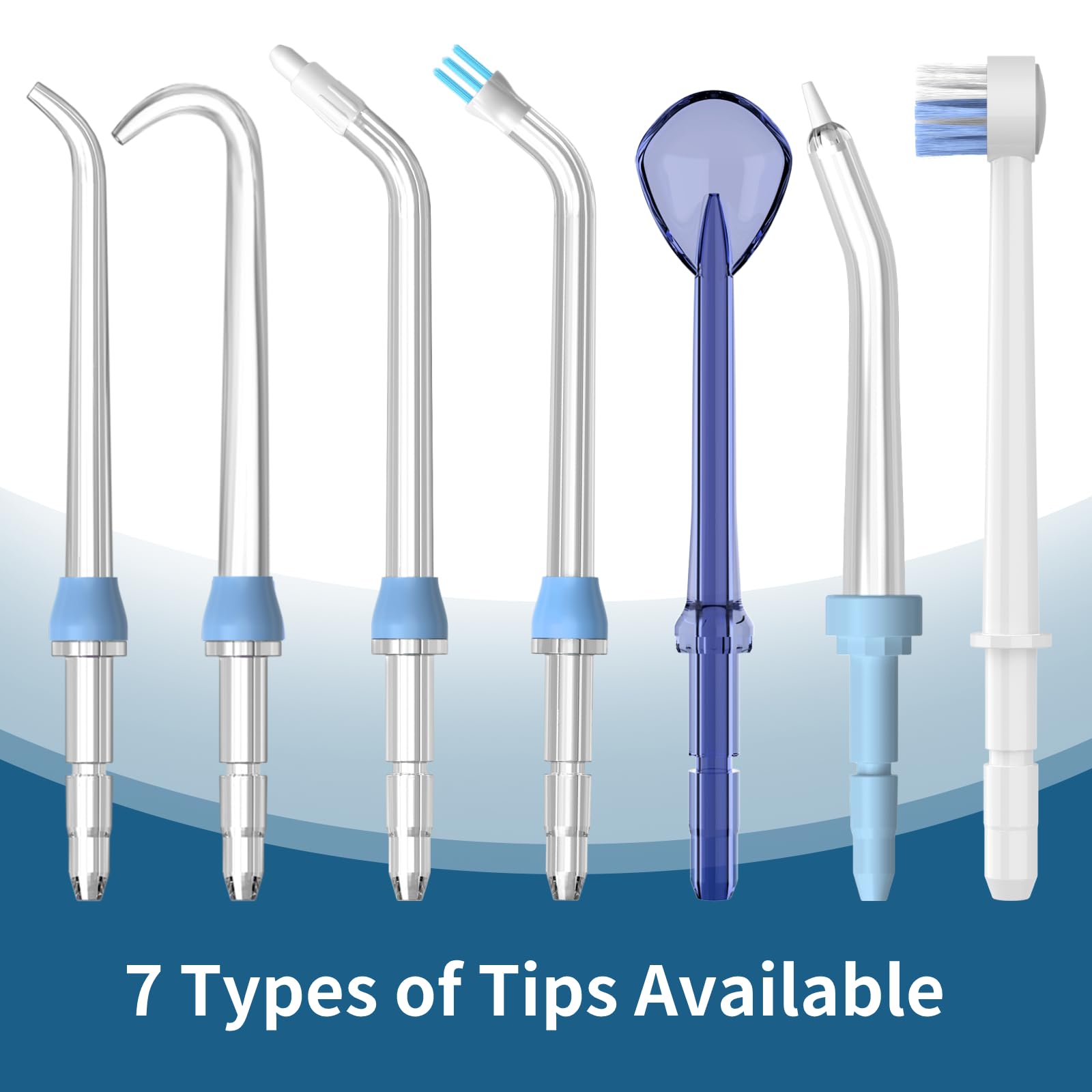 Product packaging showing all included tips