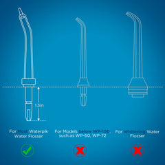 Replacement tips compatible with Waterpik water flossers