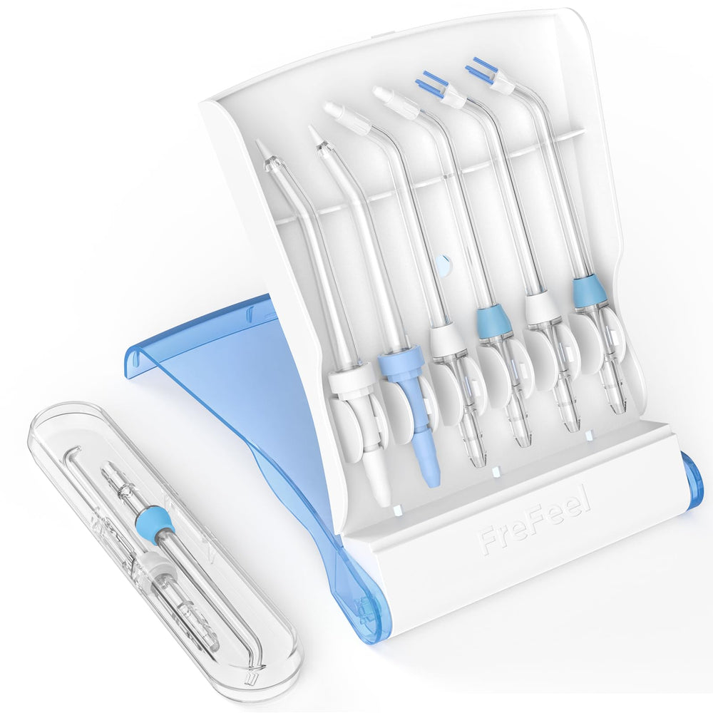 Waterpik replacement heads 8-tip combo with storage and travel case