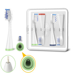 Waterpik STRB-4WW replacement brush heads 4-pack for Waterpik Complete Care 9.0/5.0 – White