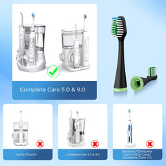 Blue reminder bristles fading from blue to white to indicate replacement time