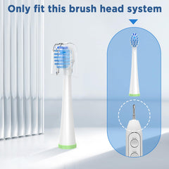 Toothbrush heads with crystal hygienic covers