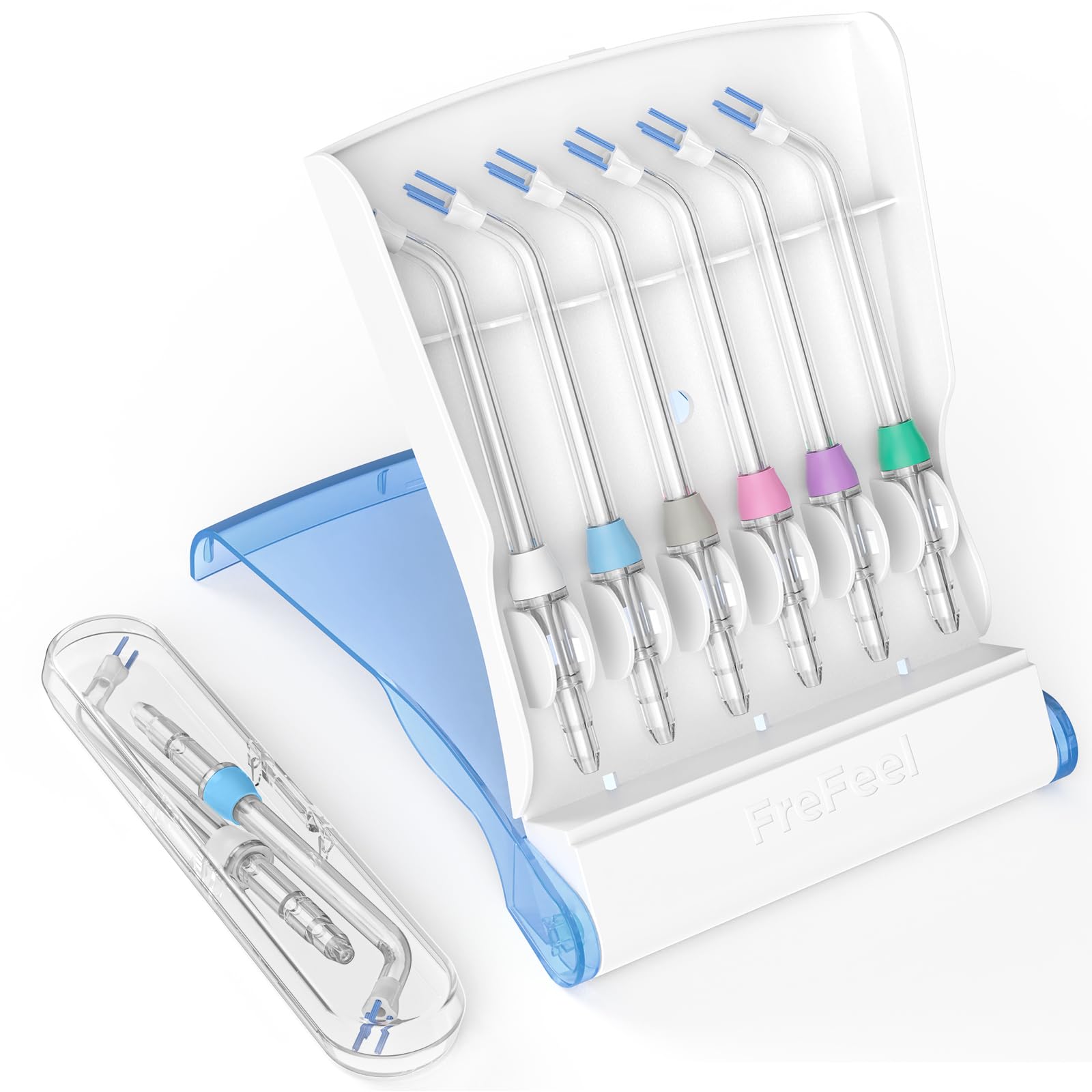 Eight Plaque Chaser tips pack for Waterpik with universal compatibility