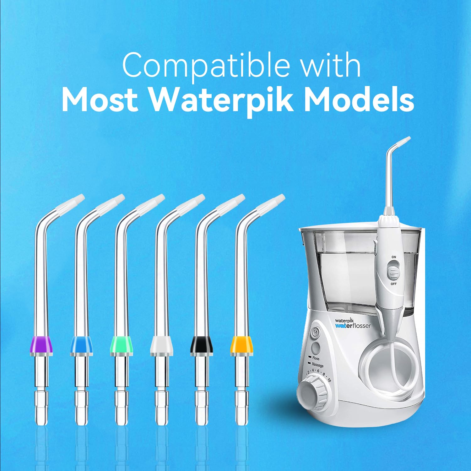 Care and cleaning guidance for Waterpik replacement tips