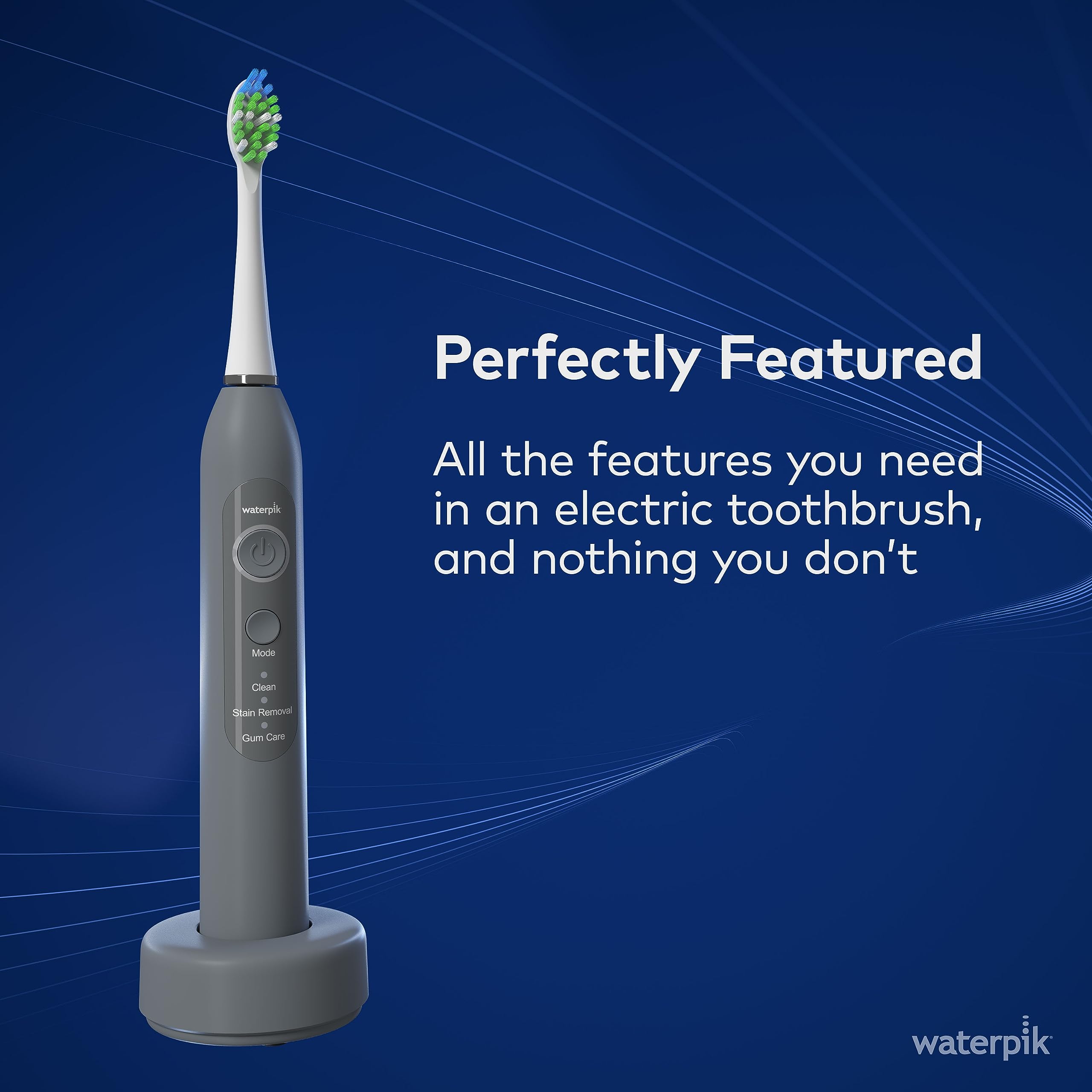 Waterpik Sensonic electric toothbrush back view
