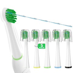 Waterpik Sonic Fusion replacement toothbrush heads white 5-pack – image 1