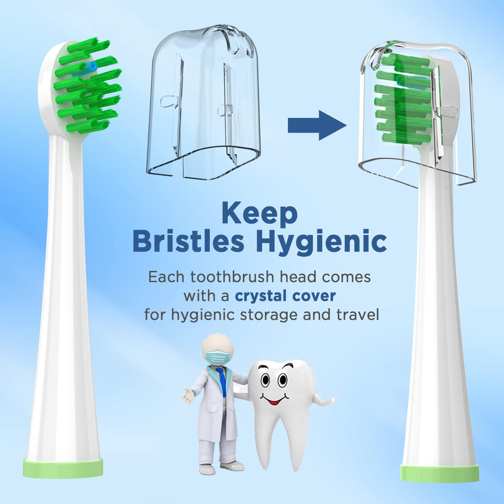 Waterpik Sonic Fusion replacement toothbrush heads with covers – white – image 5