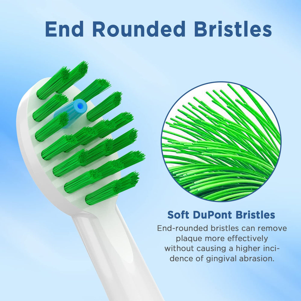 Waterpik Sonic Fusion replacement toothbrush heads with covers white – image 8