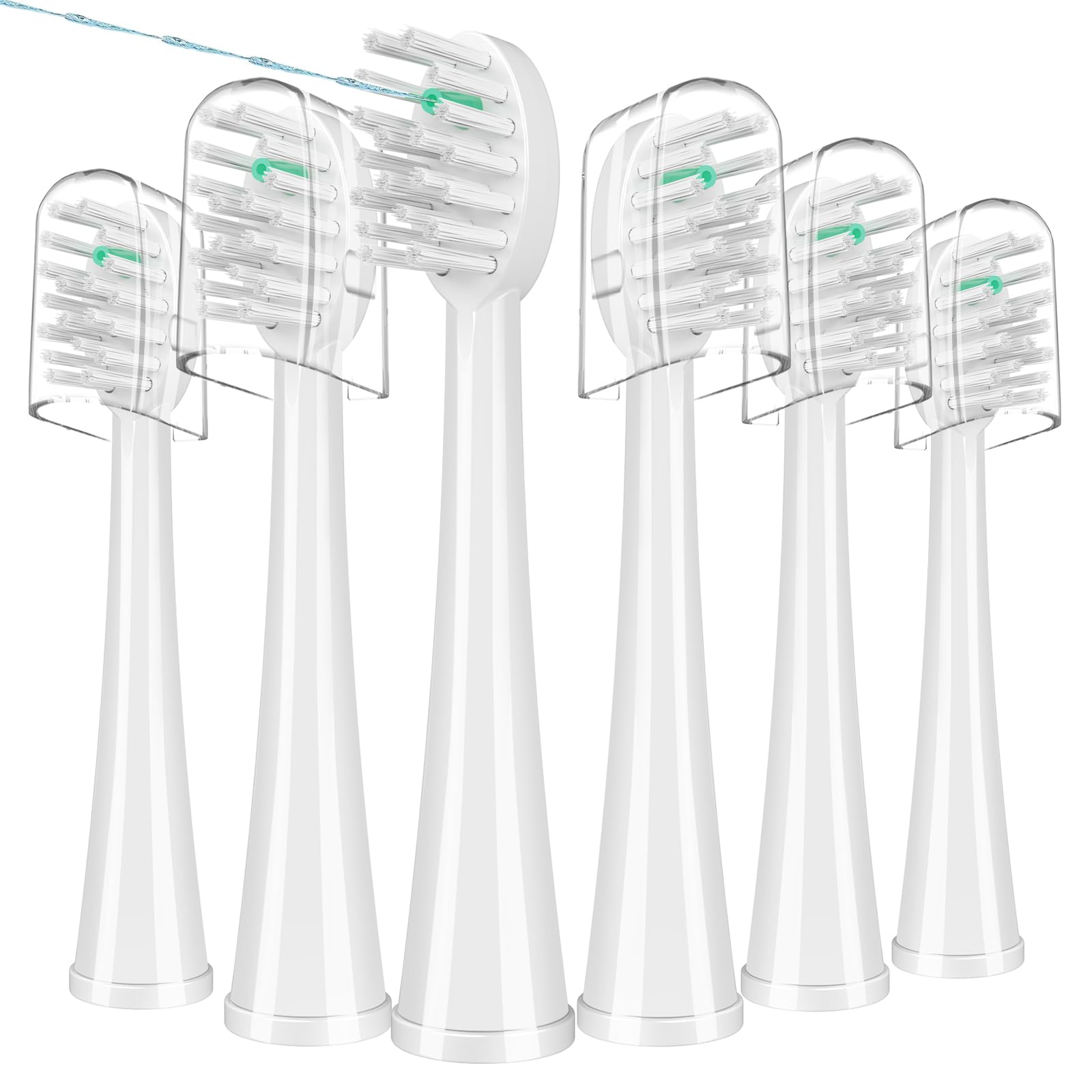 WaterPik SF-01/SF-02/SF-03/SF-04 replacement brush heads – white, 6 count