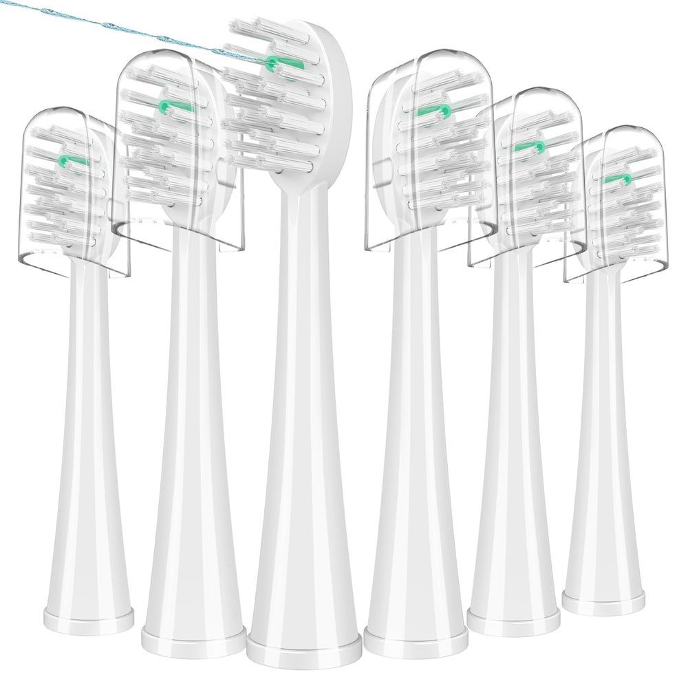 WaterPik SF-01/SF-02/SF-03/SF-04 replacement brush heads – white, 6 count