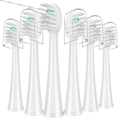 WaterPik SF-01/SF-02/SF-03/SF-04 replacement brush heads – white, 6 count