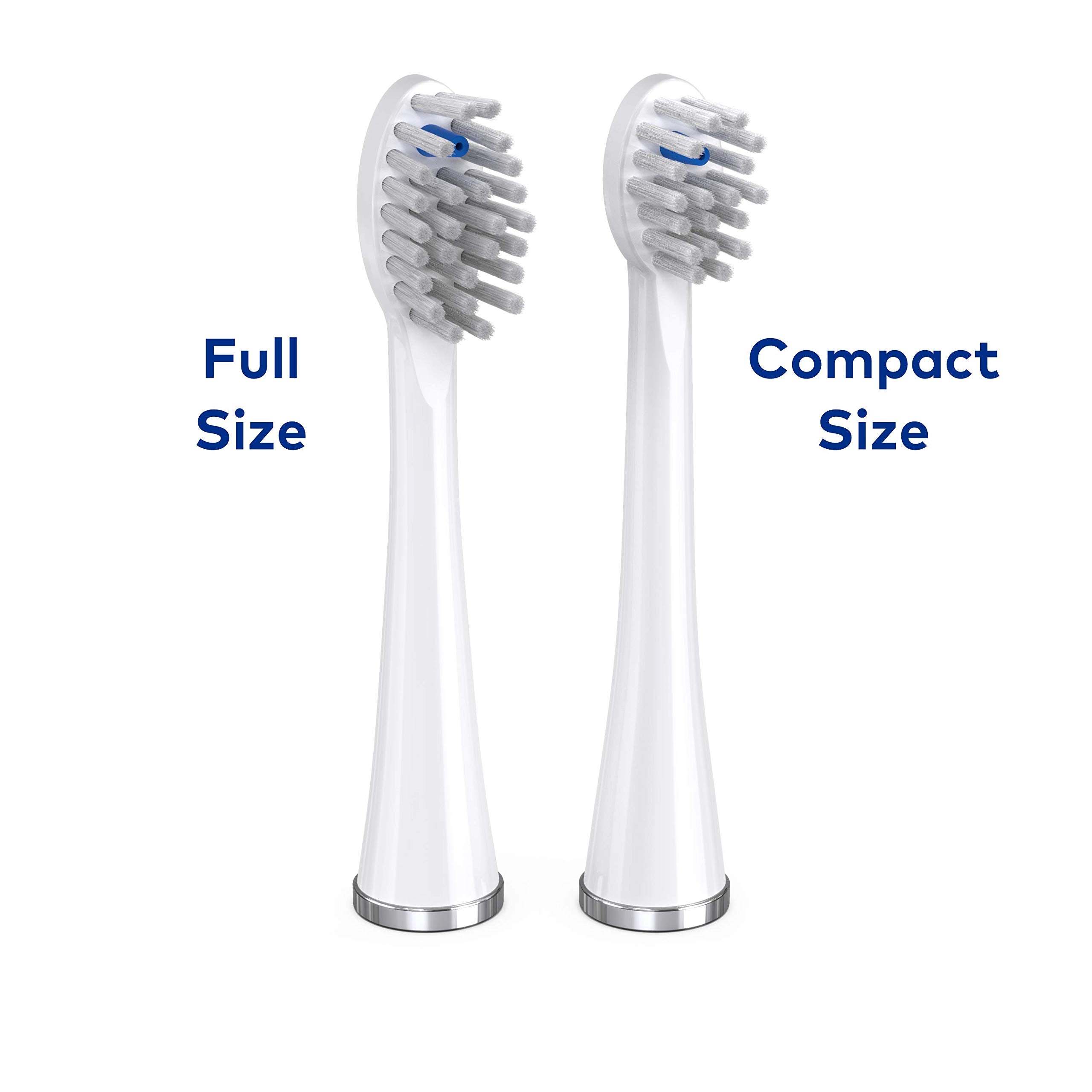 Waterpik Sonic-Fusion full-size replacement brush heads packaging showing two heads