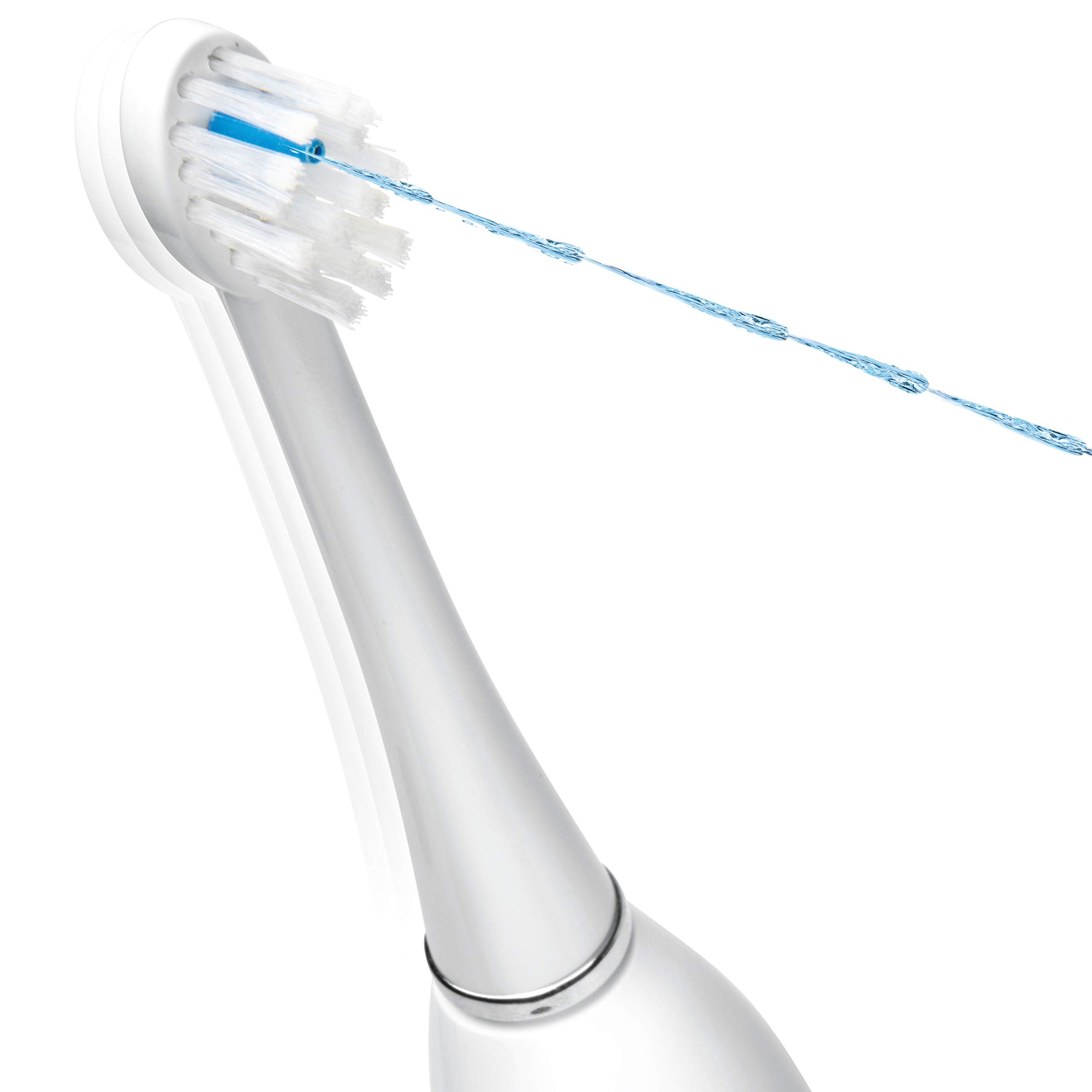 Waterpik Sonic-Fusion replacement flossing brush heads White/Chrome - front view