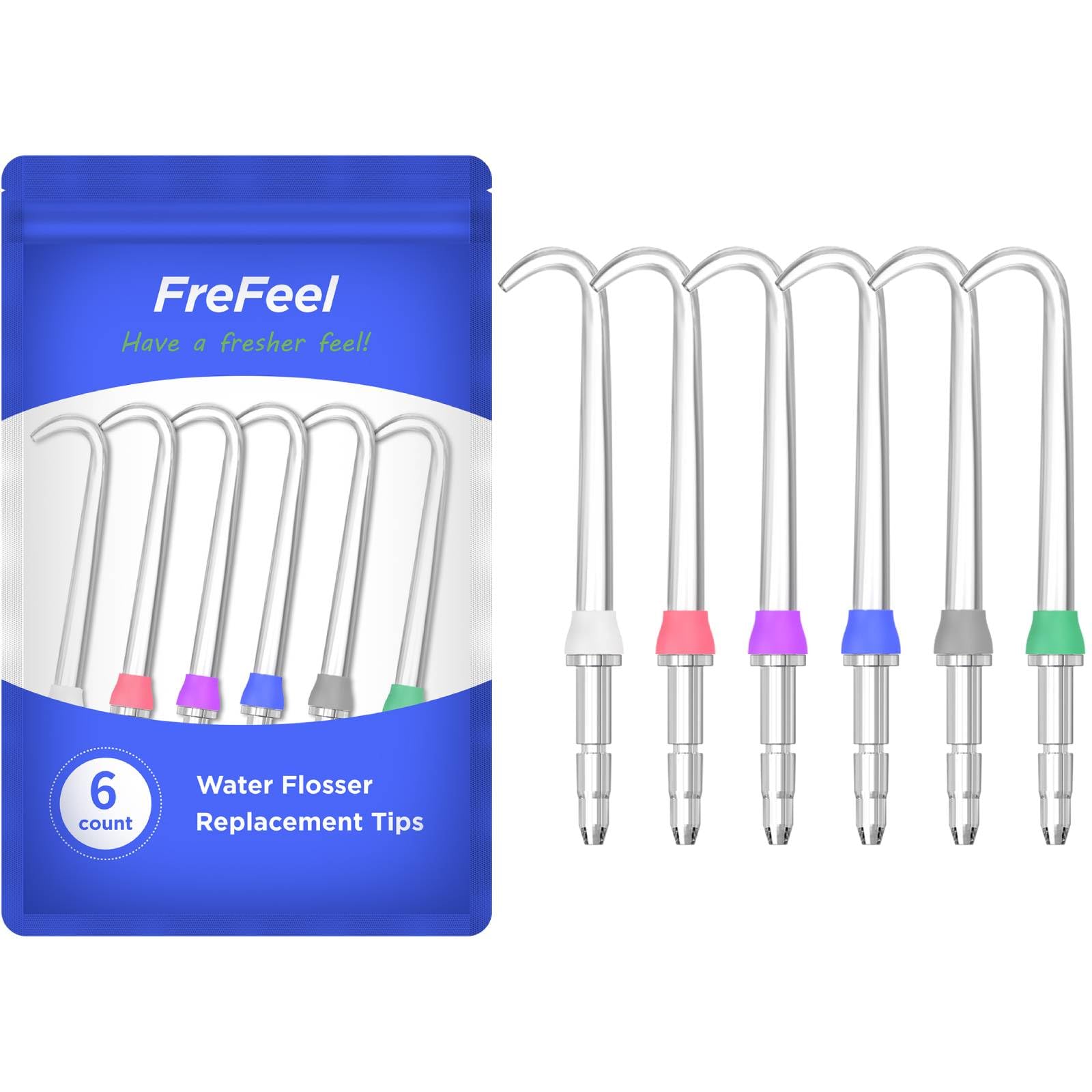 Waterpik implant denture tip replacement head – color-coded 1