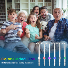 Waterpik implant denture tip replacement head – color-coded 4