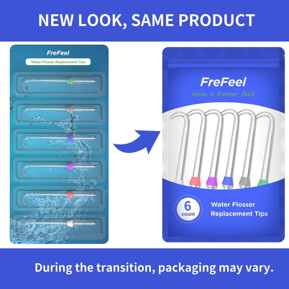 Waterpik implant denture tip replacement head – color-coded 6