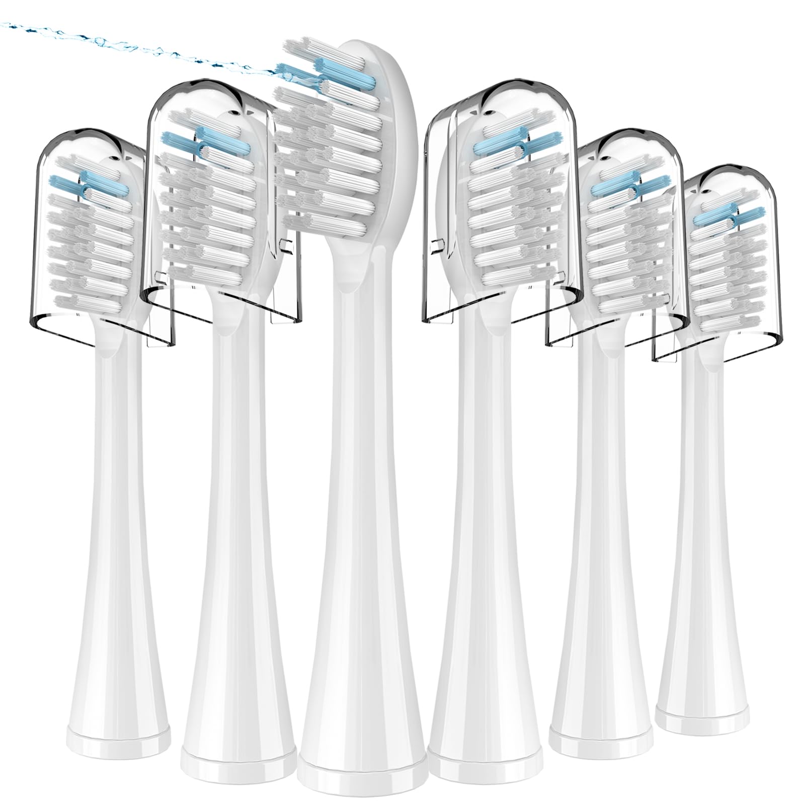 Waterpik replacement flossing toothbrush heads 6-count white - main product image