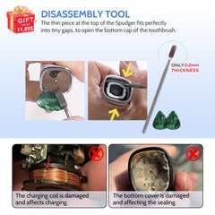 Waterproof seal and related components for toothbrush shaft