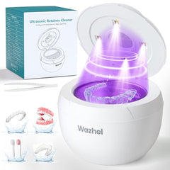 Wazhel Ultrasonic Retainer Cleaner device with 200ml stainless steel tank