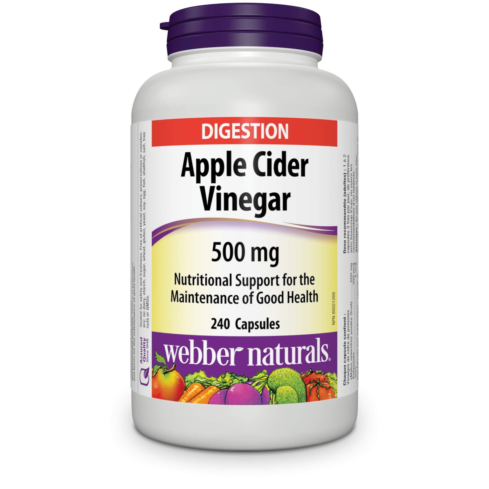 Webber Naturals bottle front view showing product name and benefits