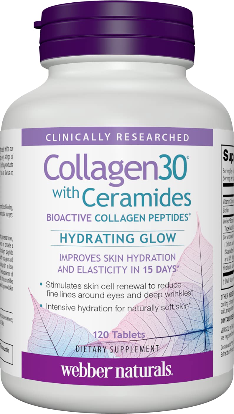 Webber Naturals Collagen30 with Ceramides bottle – front view