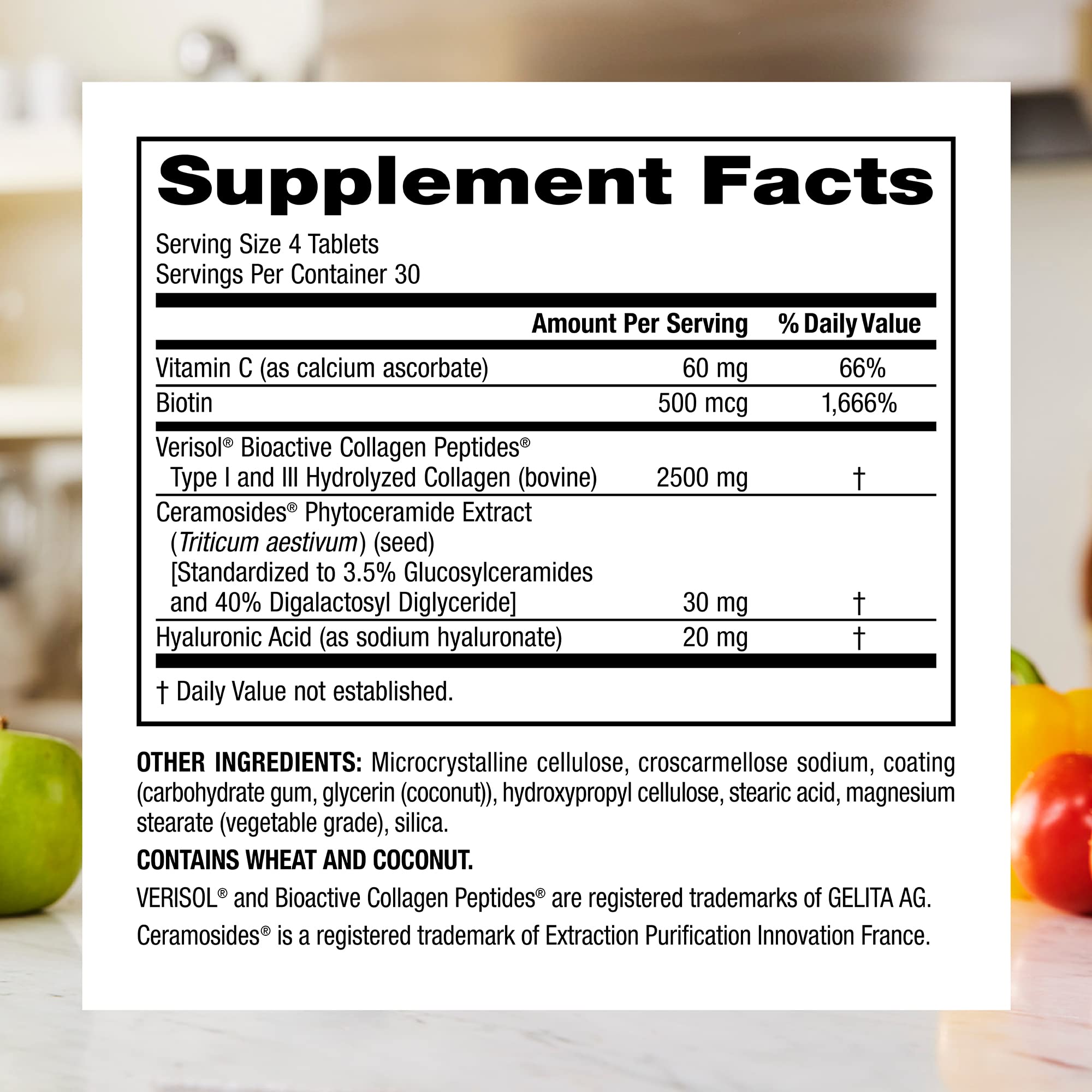 Verisol bioactive collagen peptides (types I and III) illustration