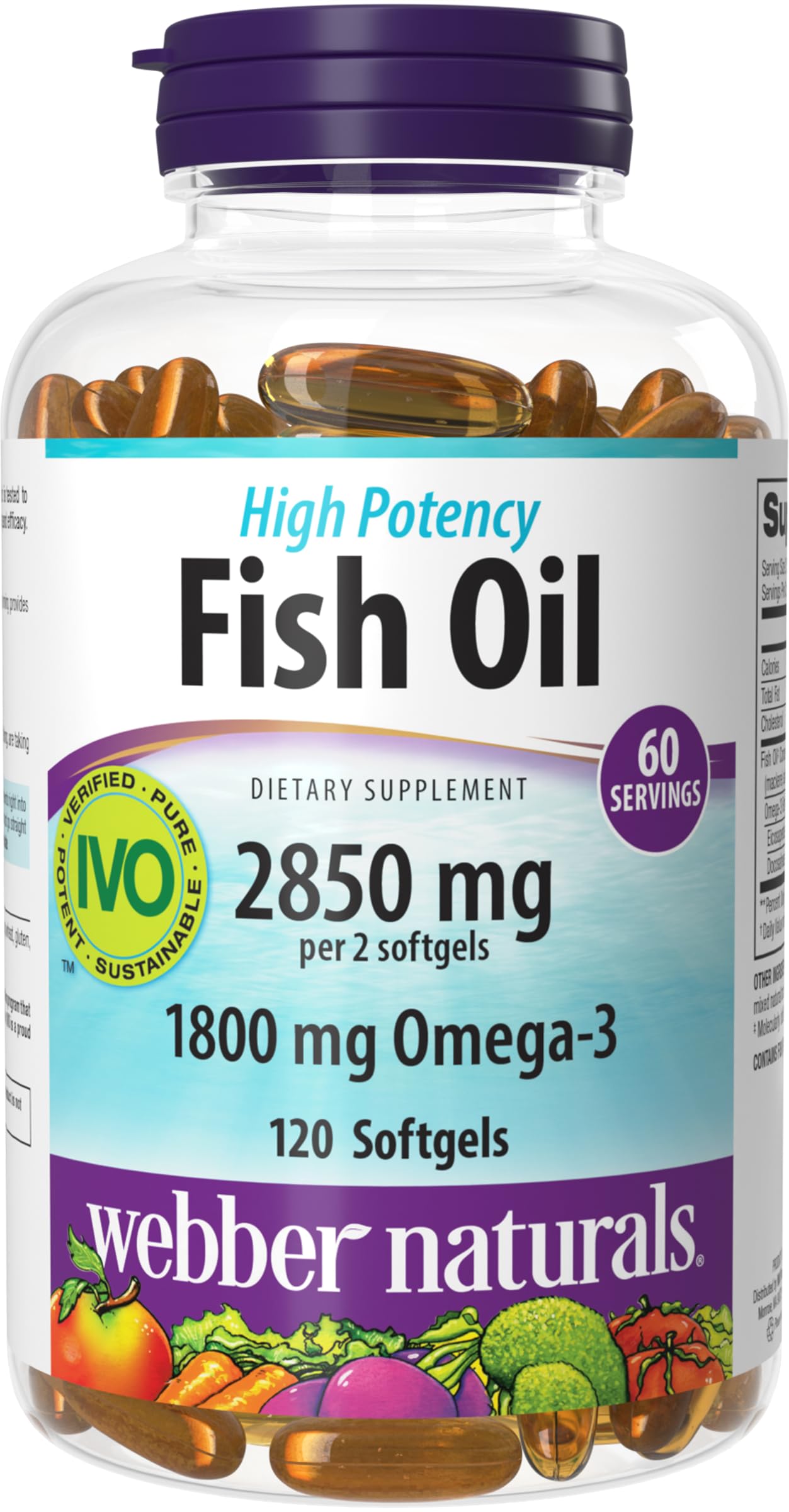 Webber Naturals Fish Oil 2850 mg bottle – hero image