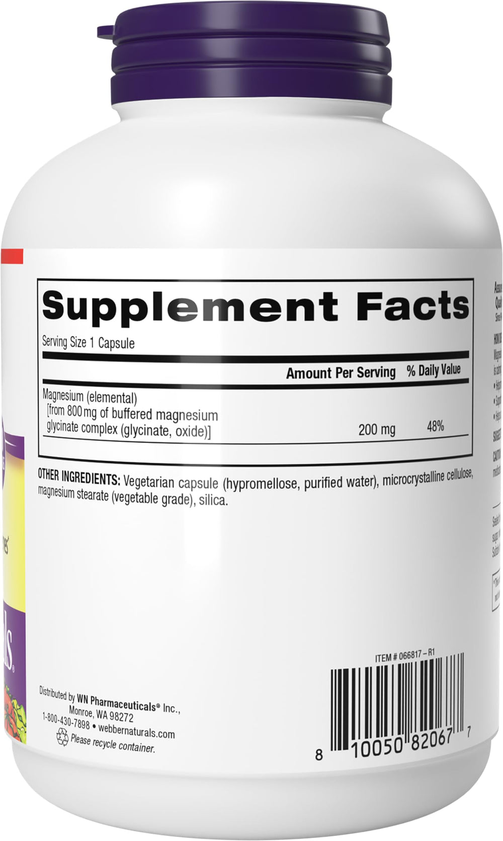 New label packaging design for Webber Naturals supplement