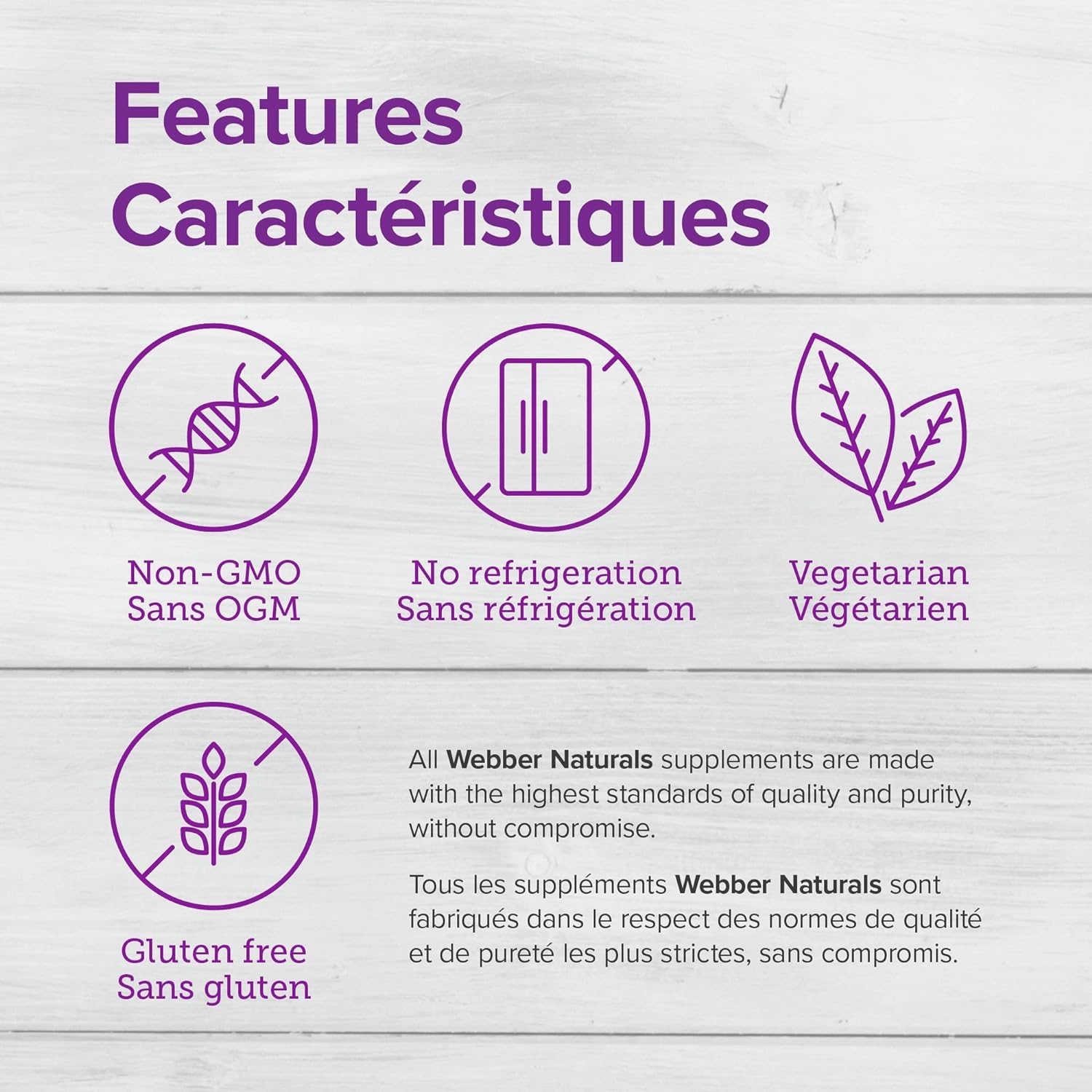 Bottle showing capsule count of 30 for Webber Naturals Probiotic 30 Billion