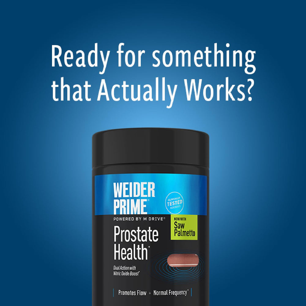 Product packaging and label of Weider Prime Prostate Health
