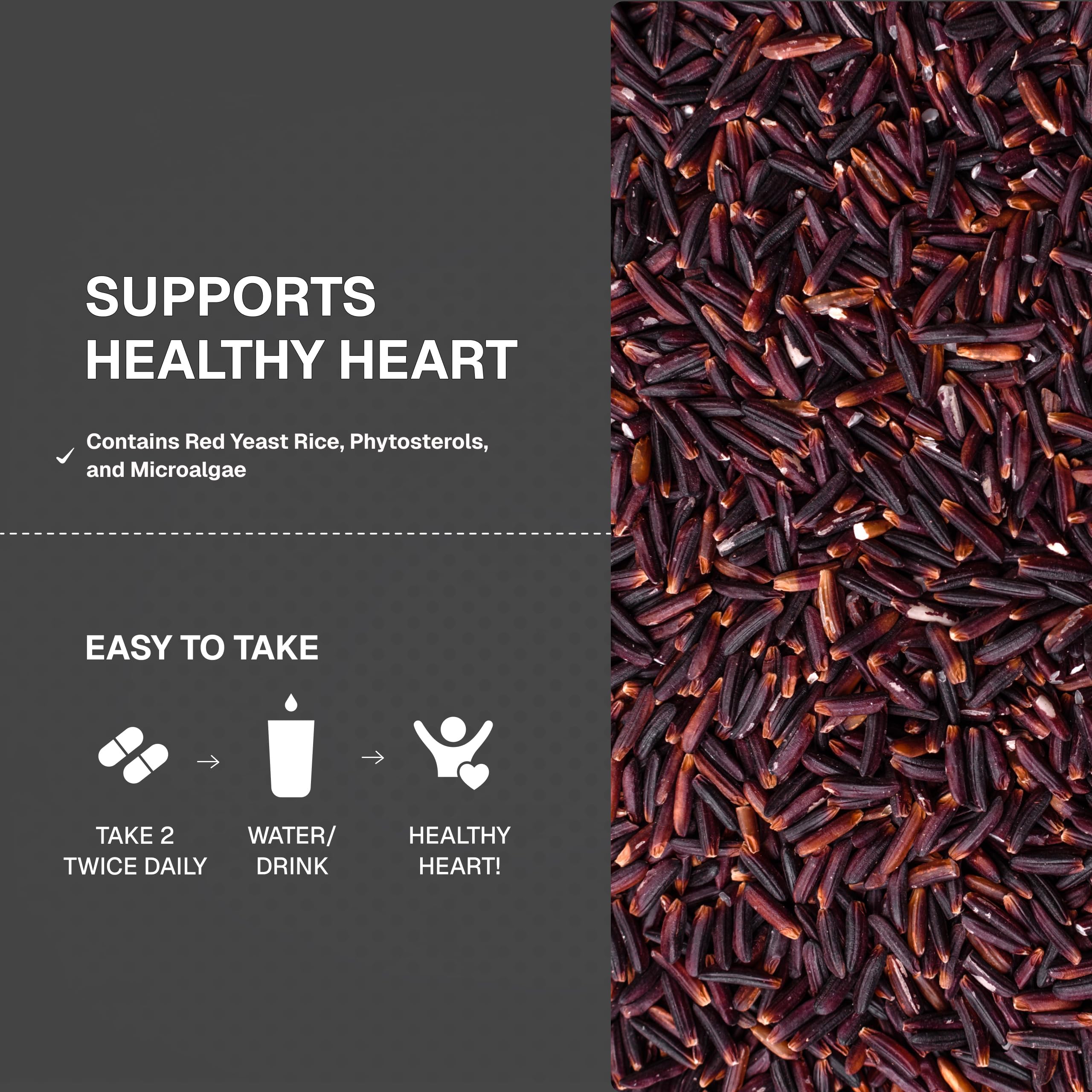 Ingredients and supplement facts for Weider Red Yeast Rice Plus