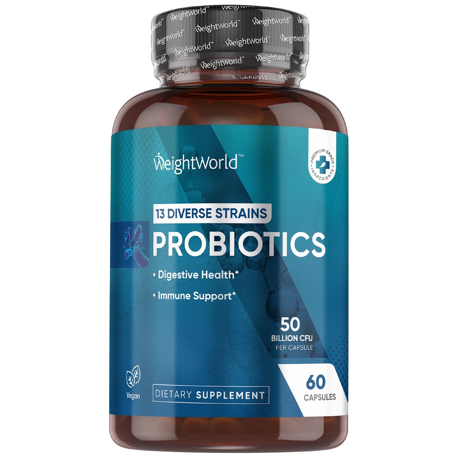 WeightWorld Probiotics bottle front view 60 capsules