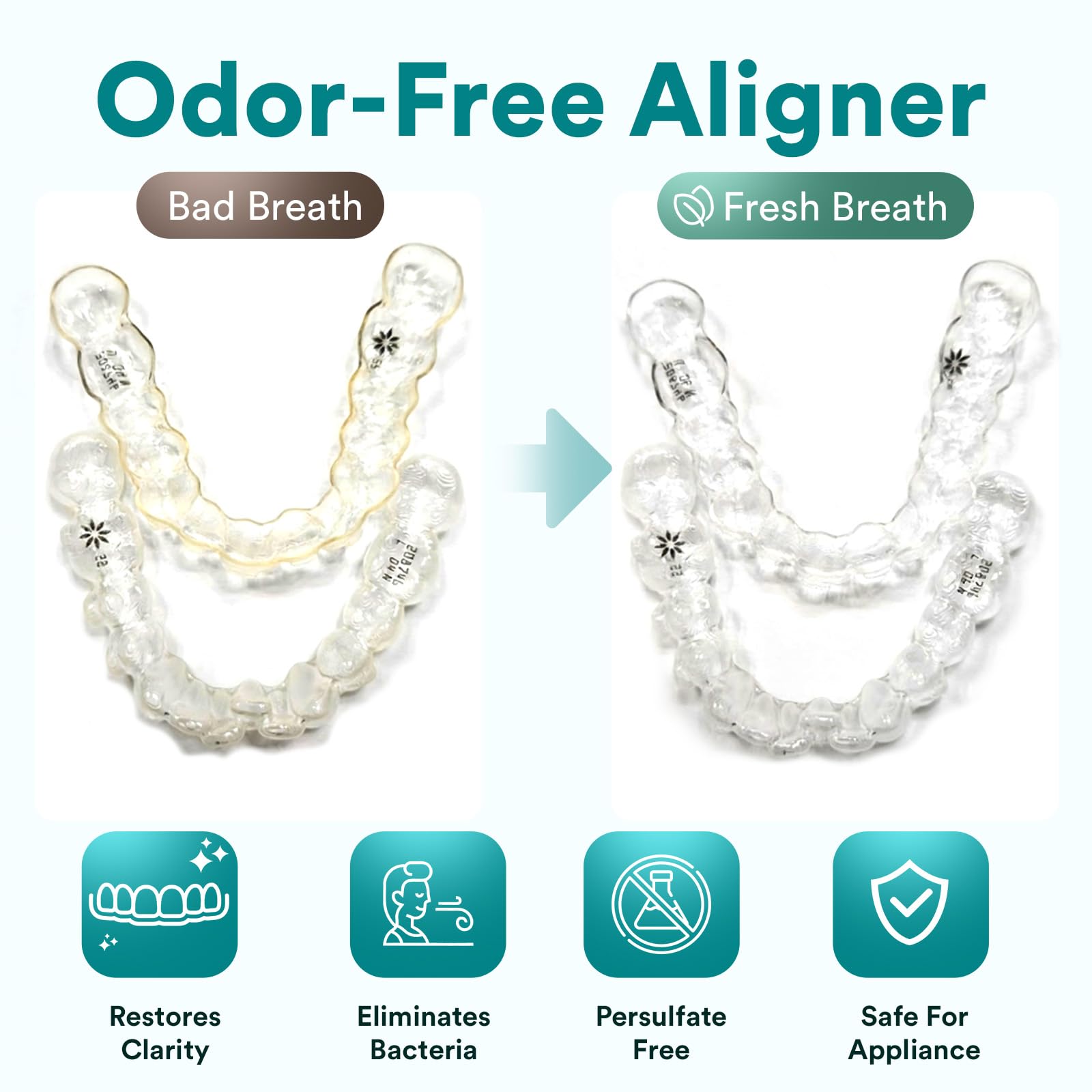 Invisalign cleaner usage with Weiss Naturals tablets