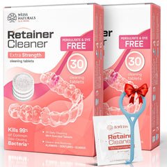 Weiss Naturals Retainer Cleaner 60-tab pack front view
