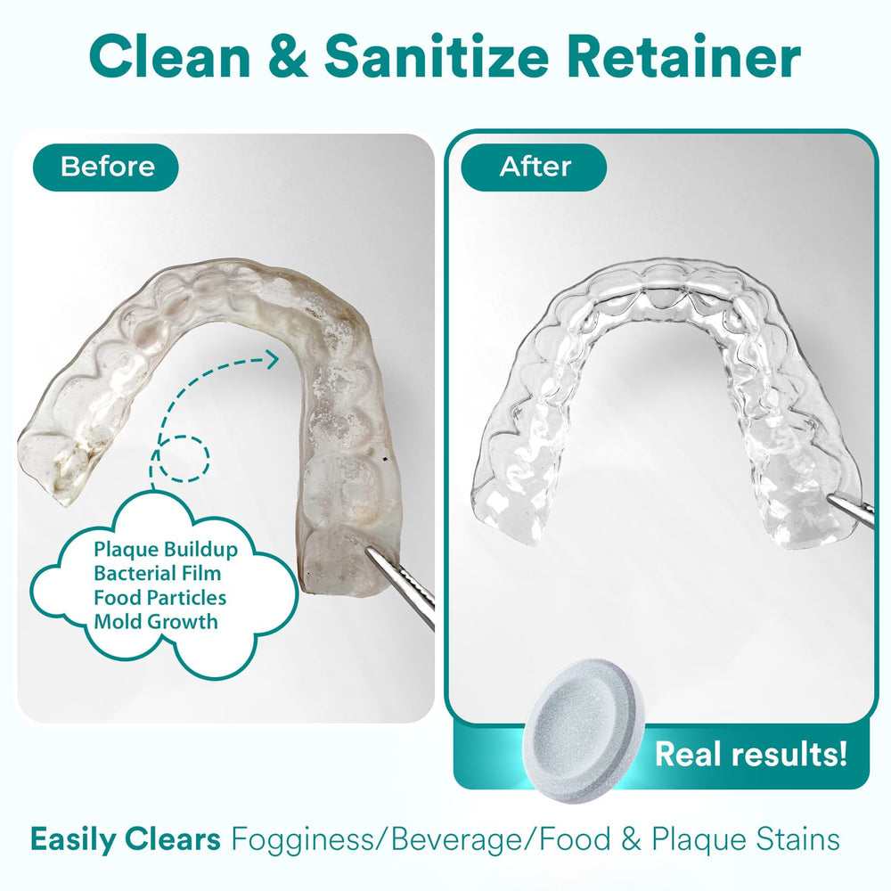 Close-up of mint-scented Weiss Naturals cleaning tablets