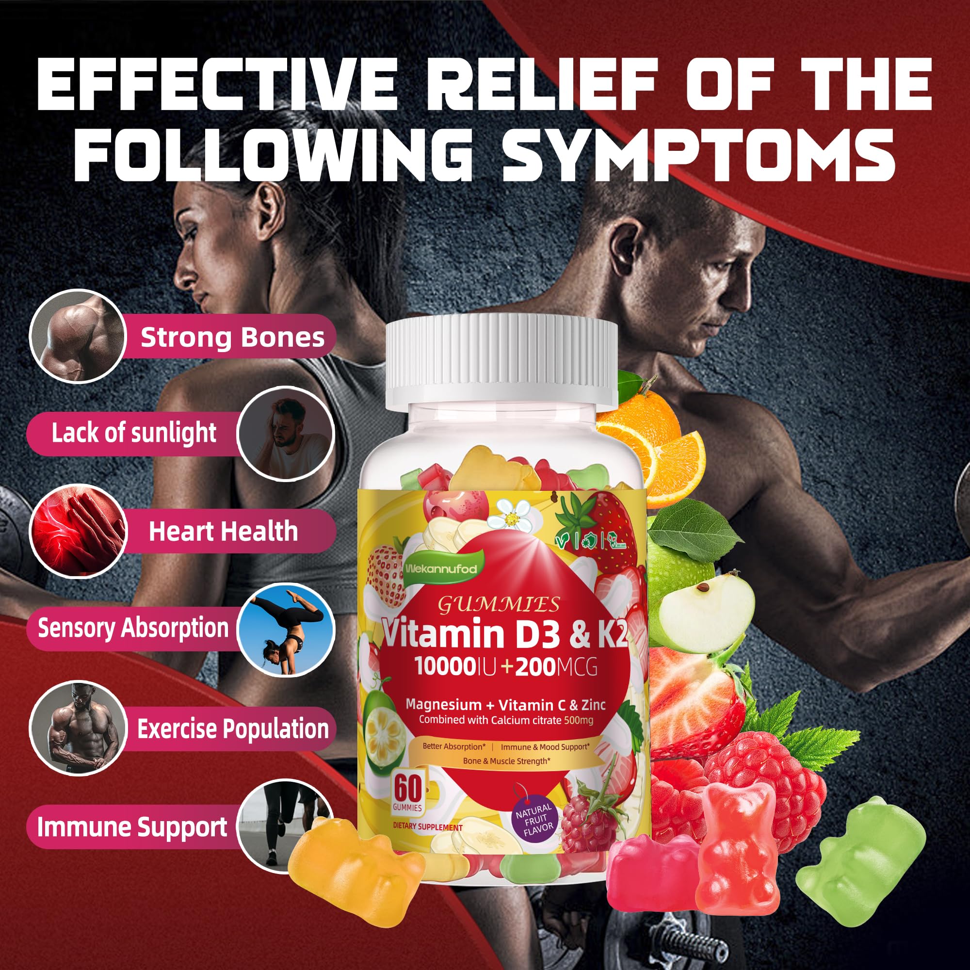 Vegan, non-GMO, gluten-free icons on packaging