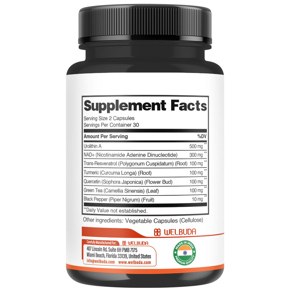 Packaging view showing 60 capsules per bottle