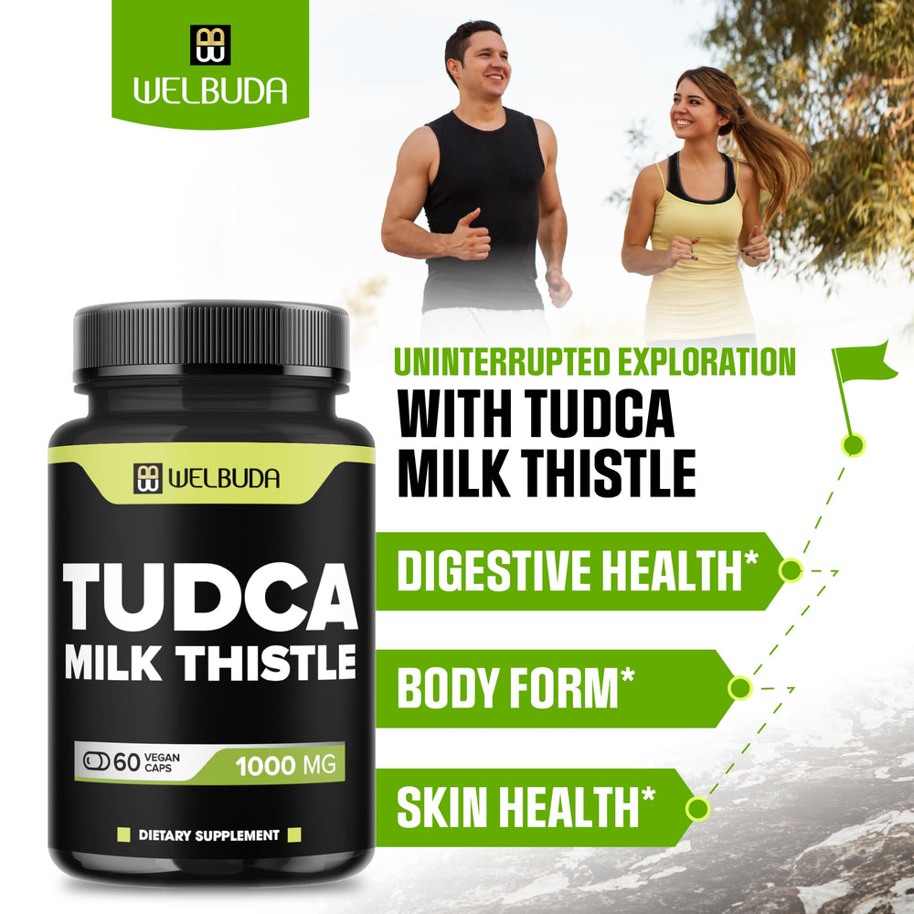 Ingredient table showing Tudca and Milk Thistle formula